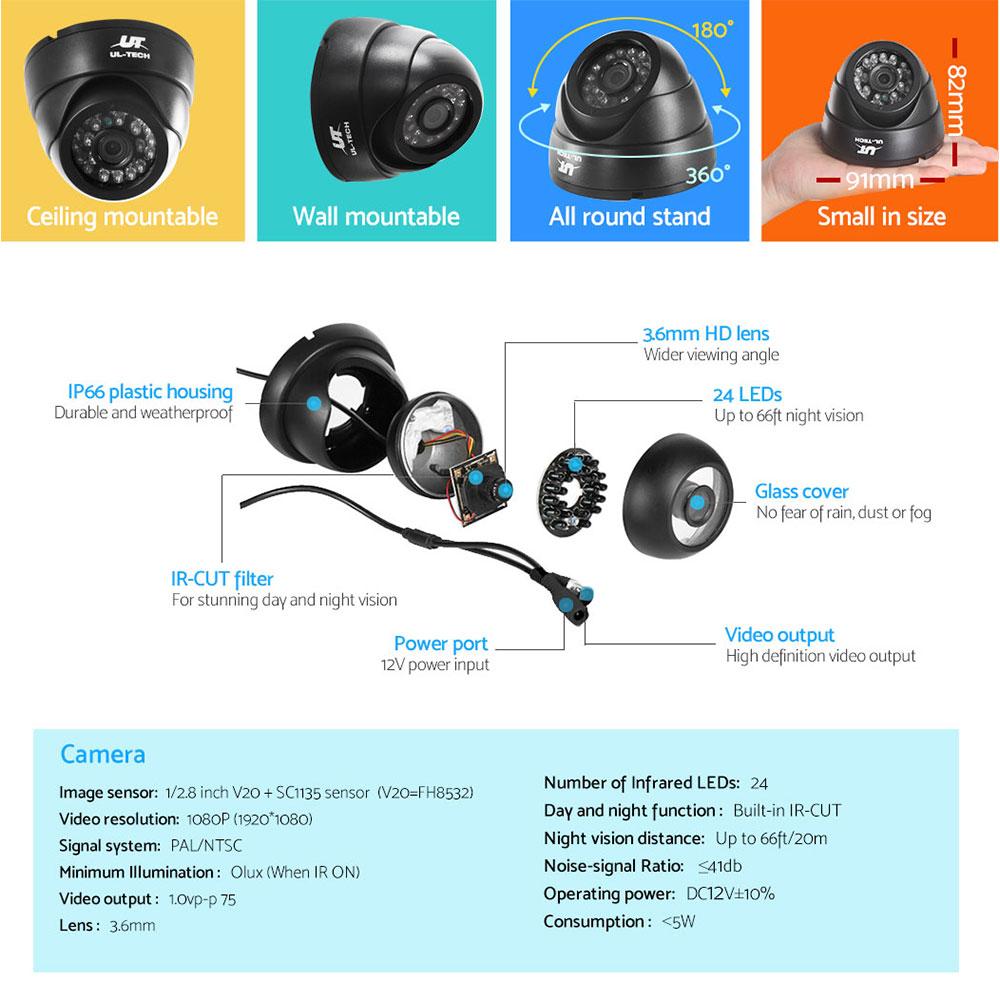 4 Premium Quality Security Cameras
