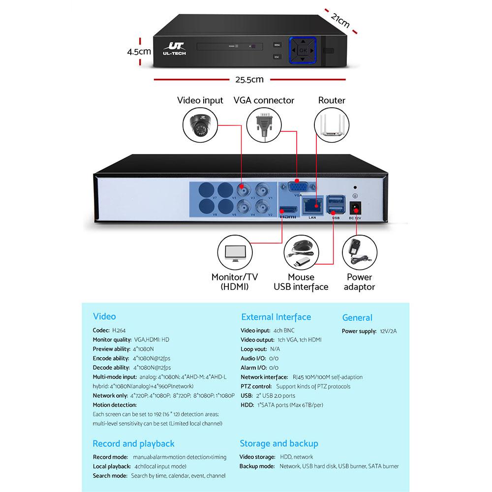 4 Premium Quality Security Cameras
